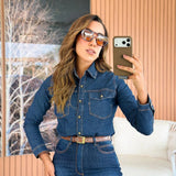 Conjunto jeans flare