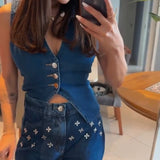 Calça com Colete Bordado Luiza