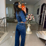 Calça Jeans Escuro Nina
