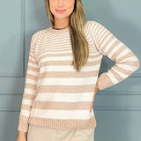 TRICOT MOUSSE LISTRADO