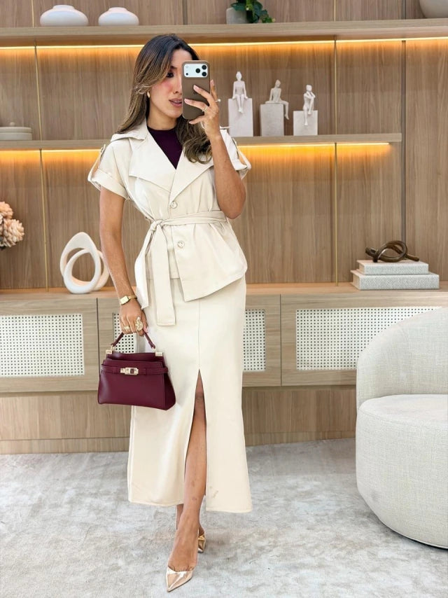 Conjunto alfaiataria | com cinto