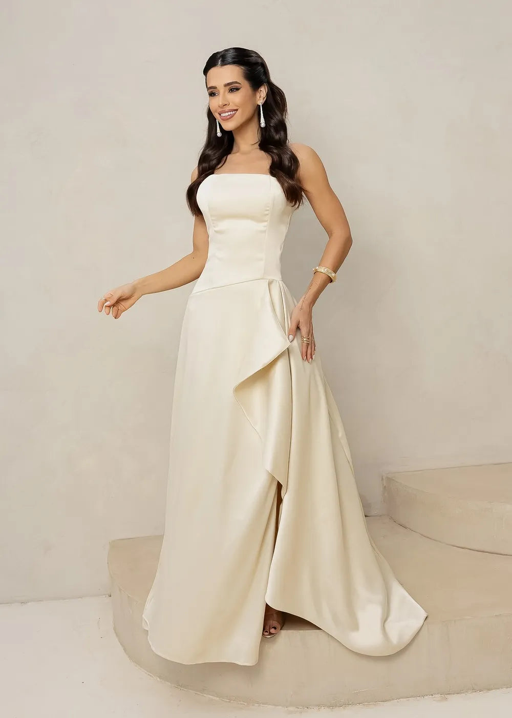 Vestido Longo Strapless