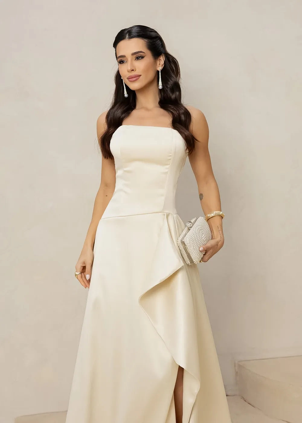 Vestido Longo Strapless