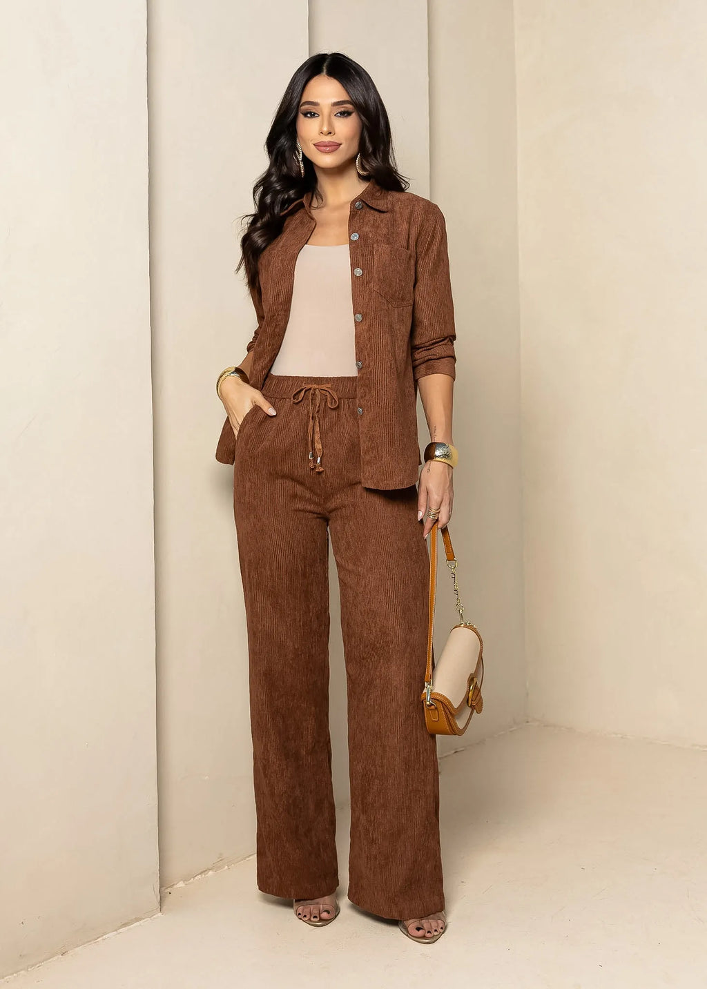 Conjunto Cotelê Soft Premium
