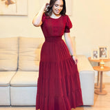 Vestido Longo Cherry Delicada Marsala
