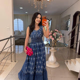 Vestido Neila Jeans Escuro