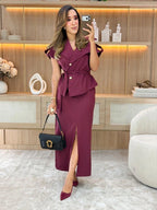 Conjunto alfaiataria | com cinto