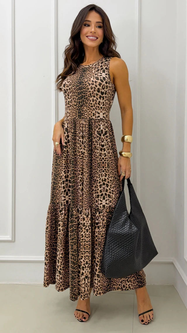 Vestido Estampado Regata Marias