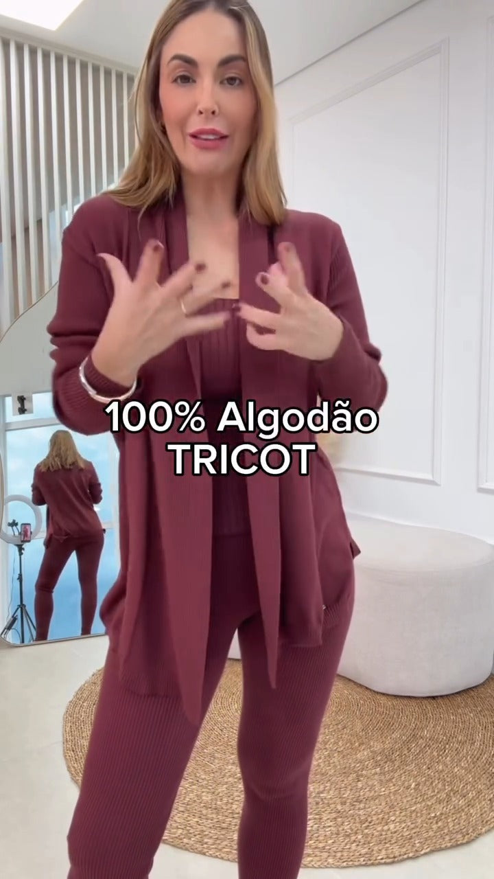 Conjunto 100% Algodão Tricot