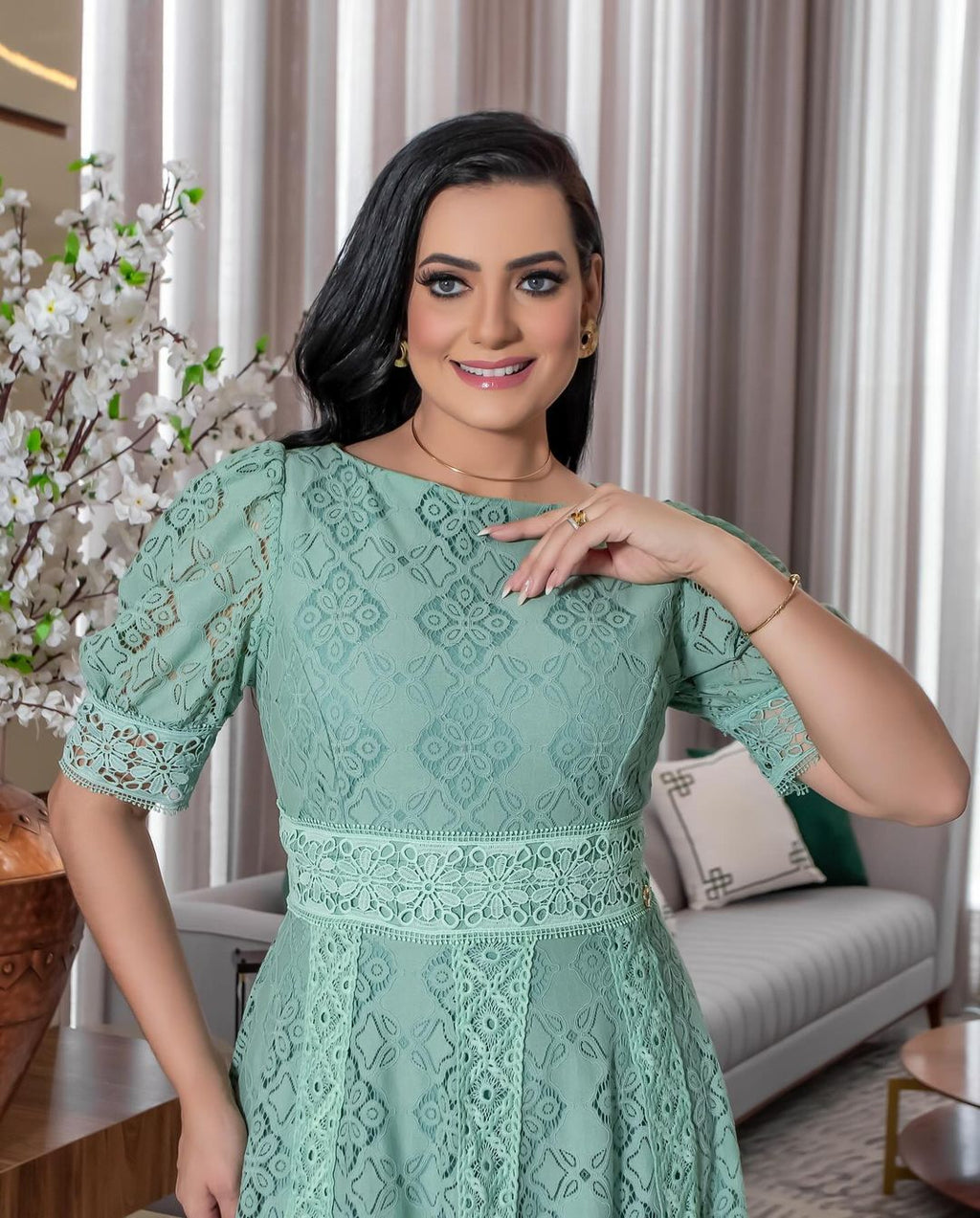 Vestido Celeste