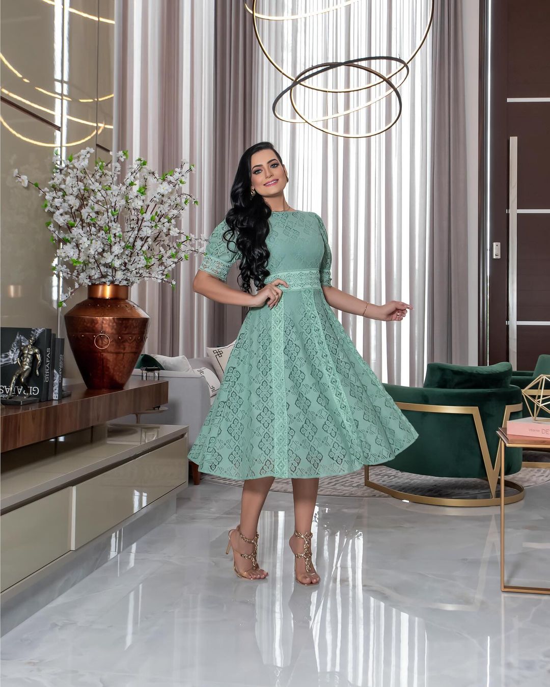 Vestido Celeste