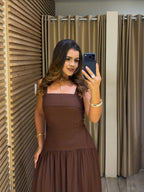 Vestido em Linho Sarjado Mary