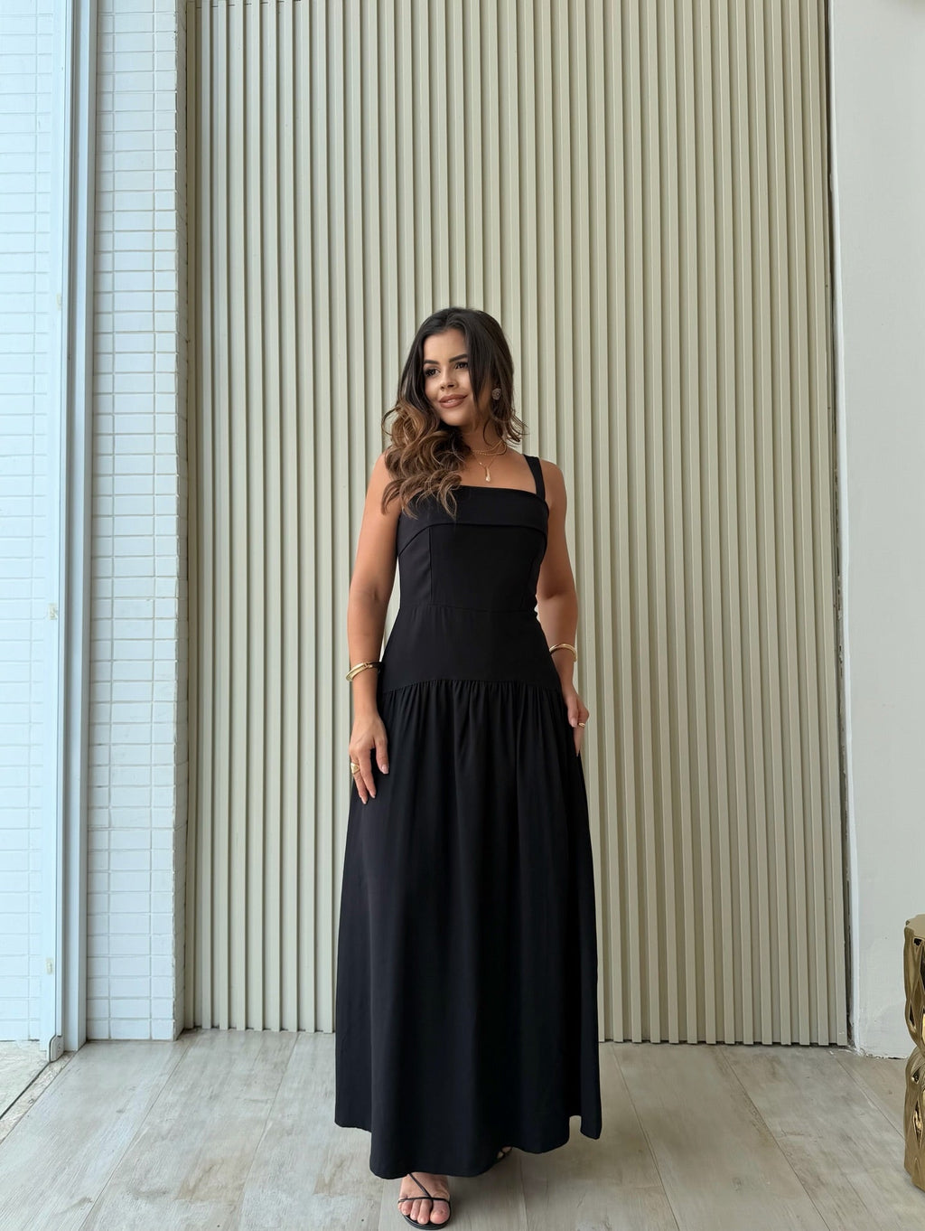 Vestido em Linho Sarjado Mary