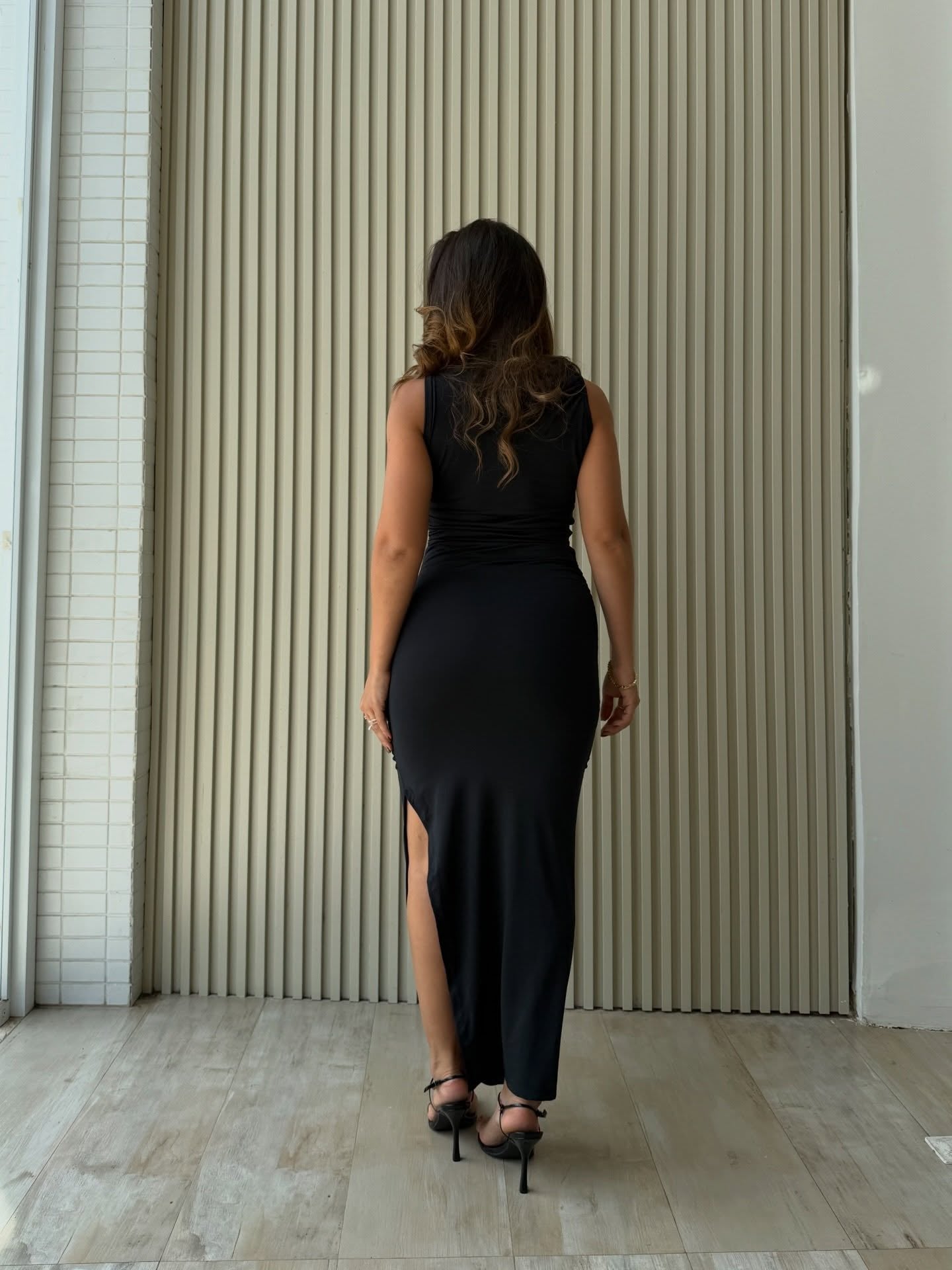 Vestido Midi Drapeado