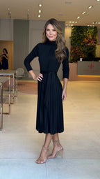 Vestido Lanzinha Plissado