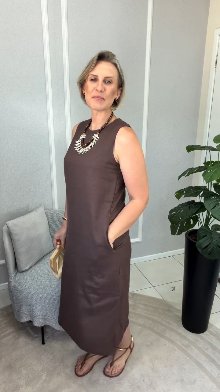 Vestido Regatão em Linho Nobre