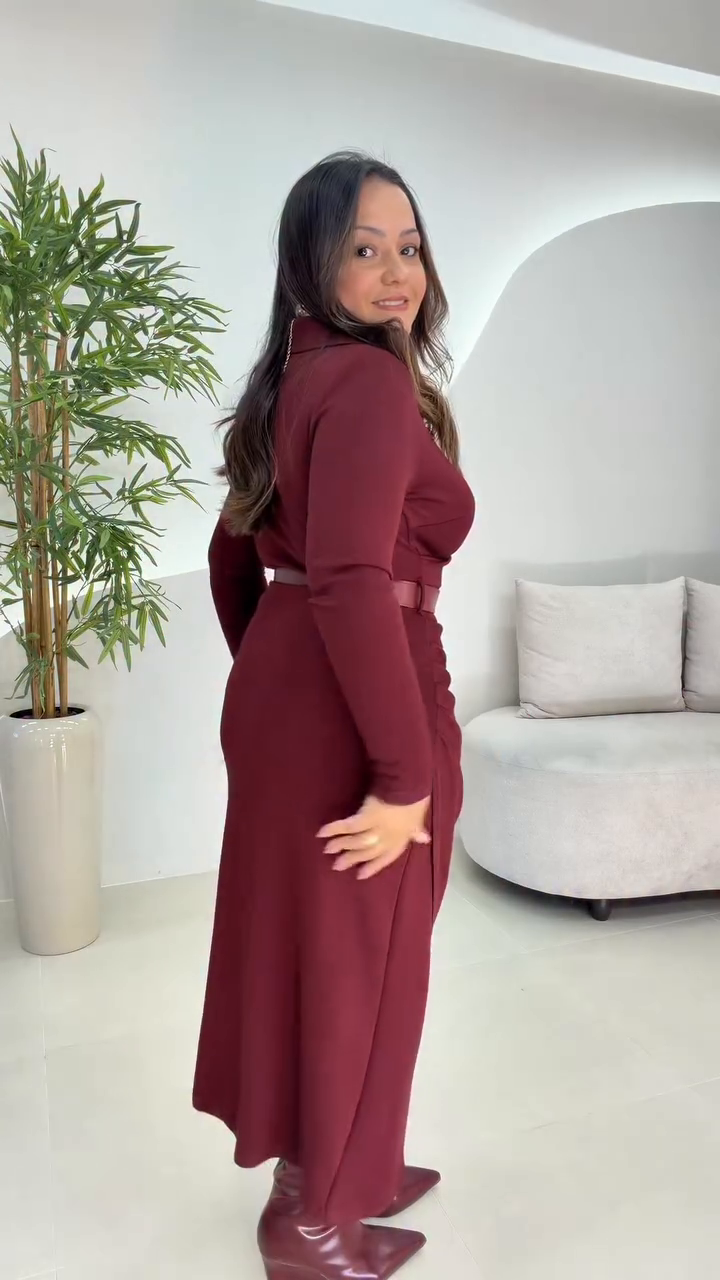 Vestido Rebeca com cinto
