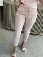 Calça De Sarja Com Cordão