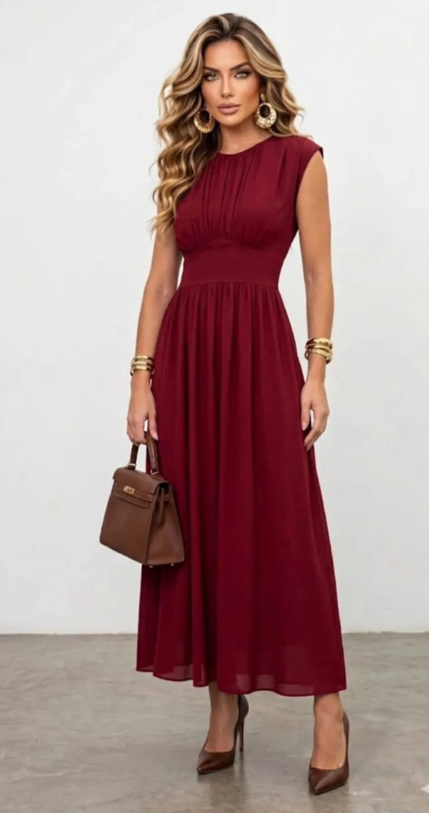 Vestido Isabela Crepe Drapeado Detalhe Cordão Aramodu
