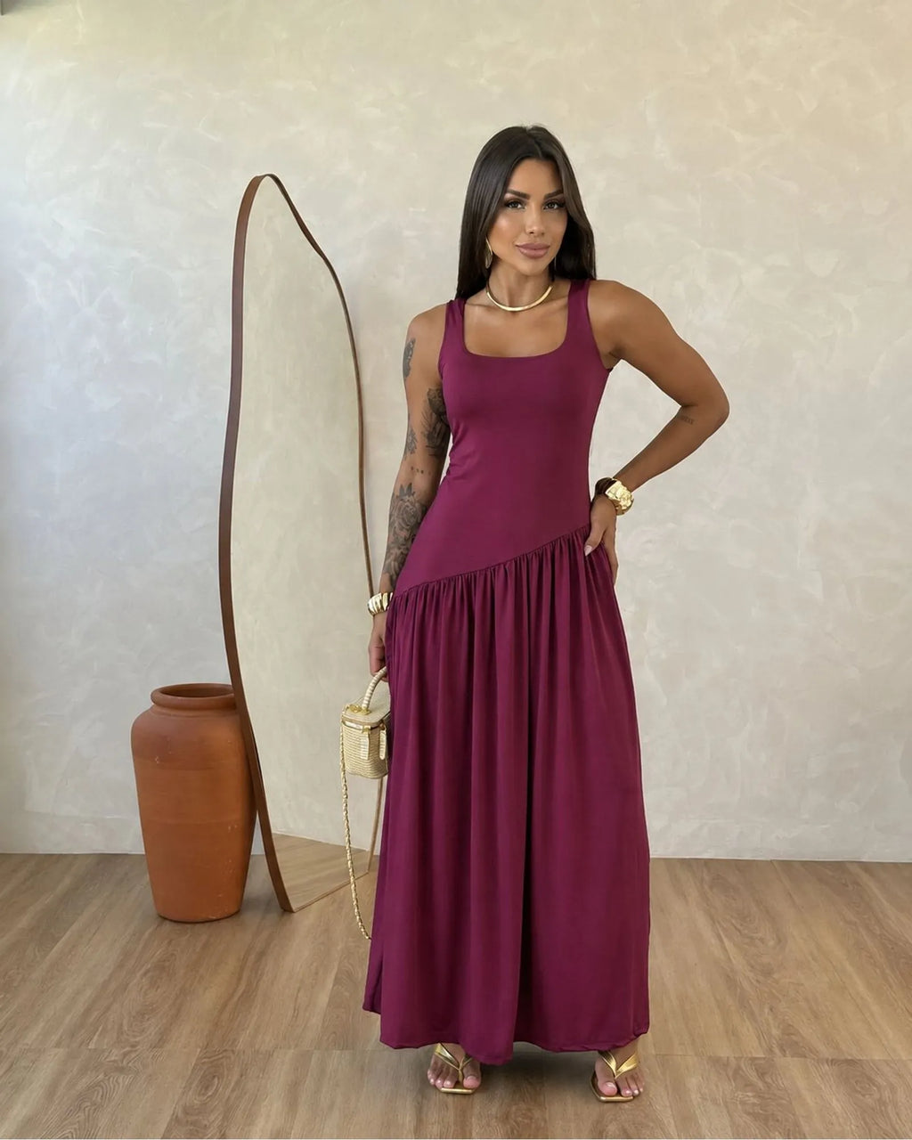 Vestido longo Romantic