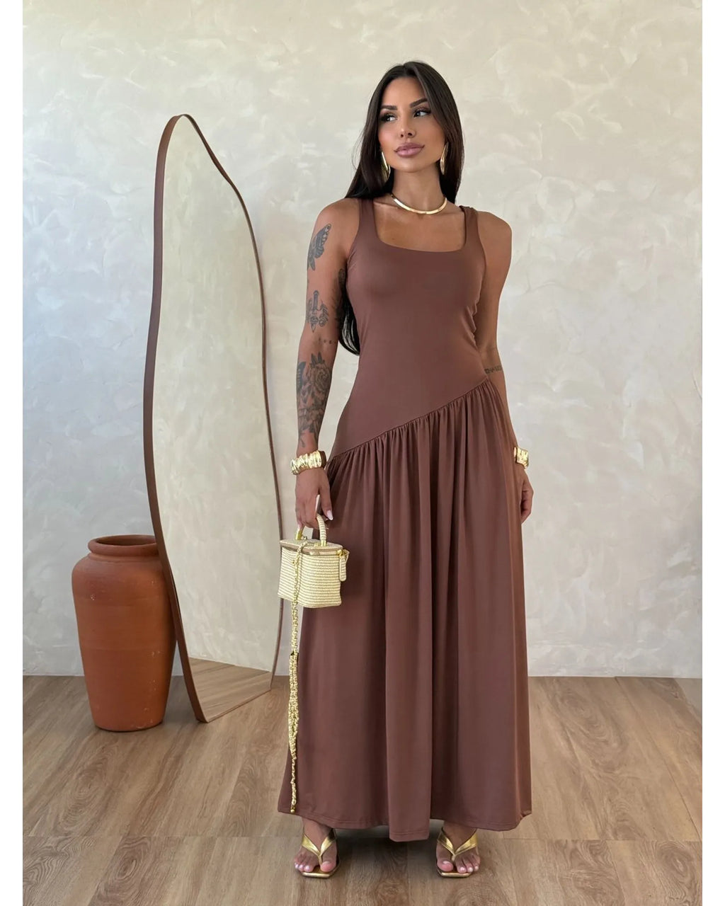 Vestido longo Romantic