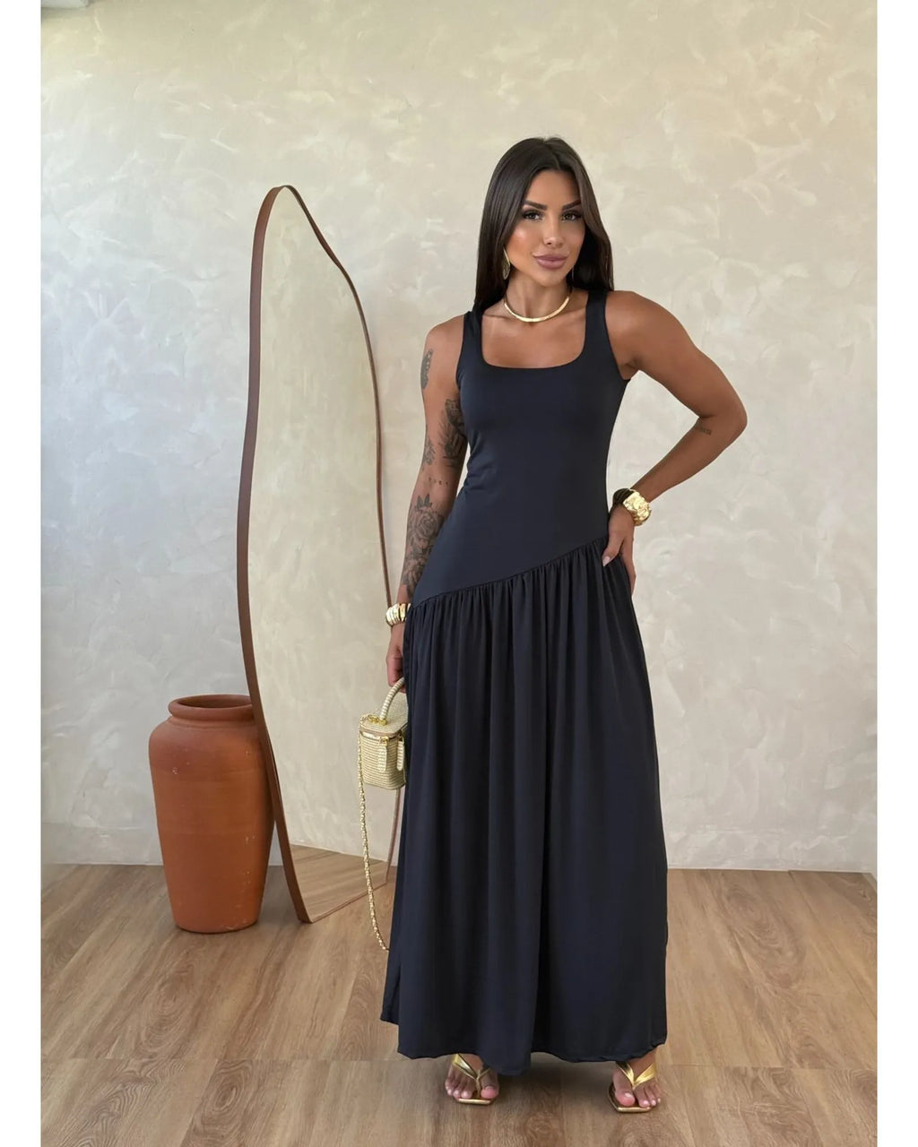 Vestido longo Romantic