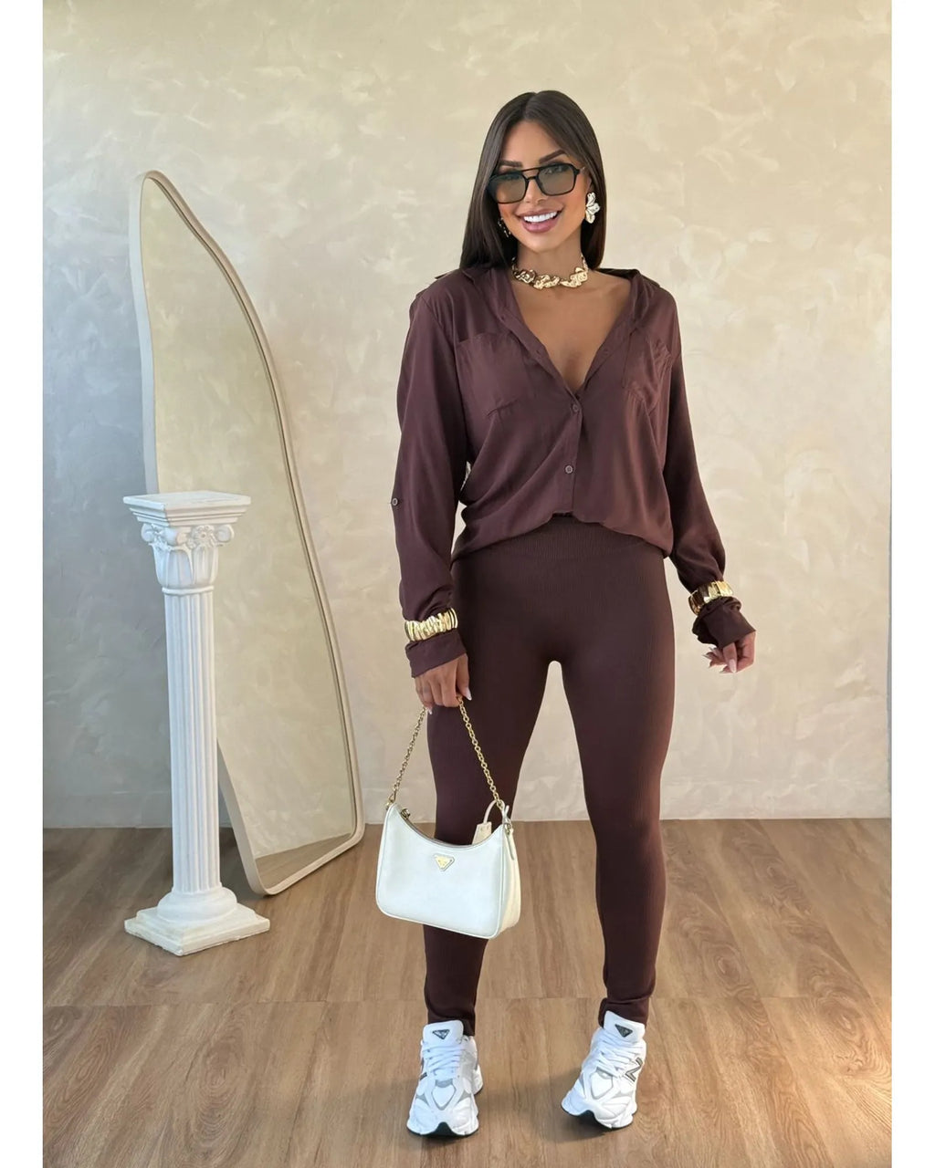 Conjunto flare flanelada