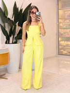 Conjunto alfaiataria blusa bata