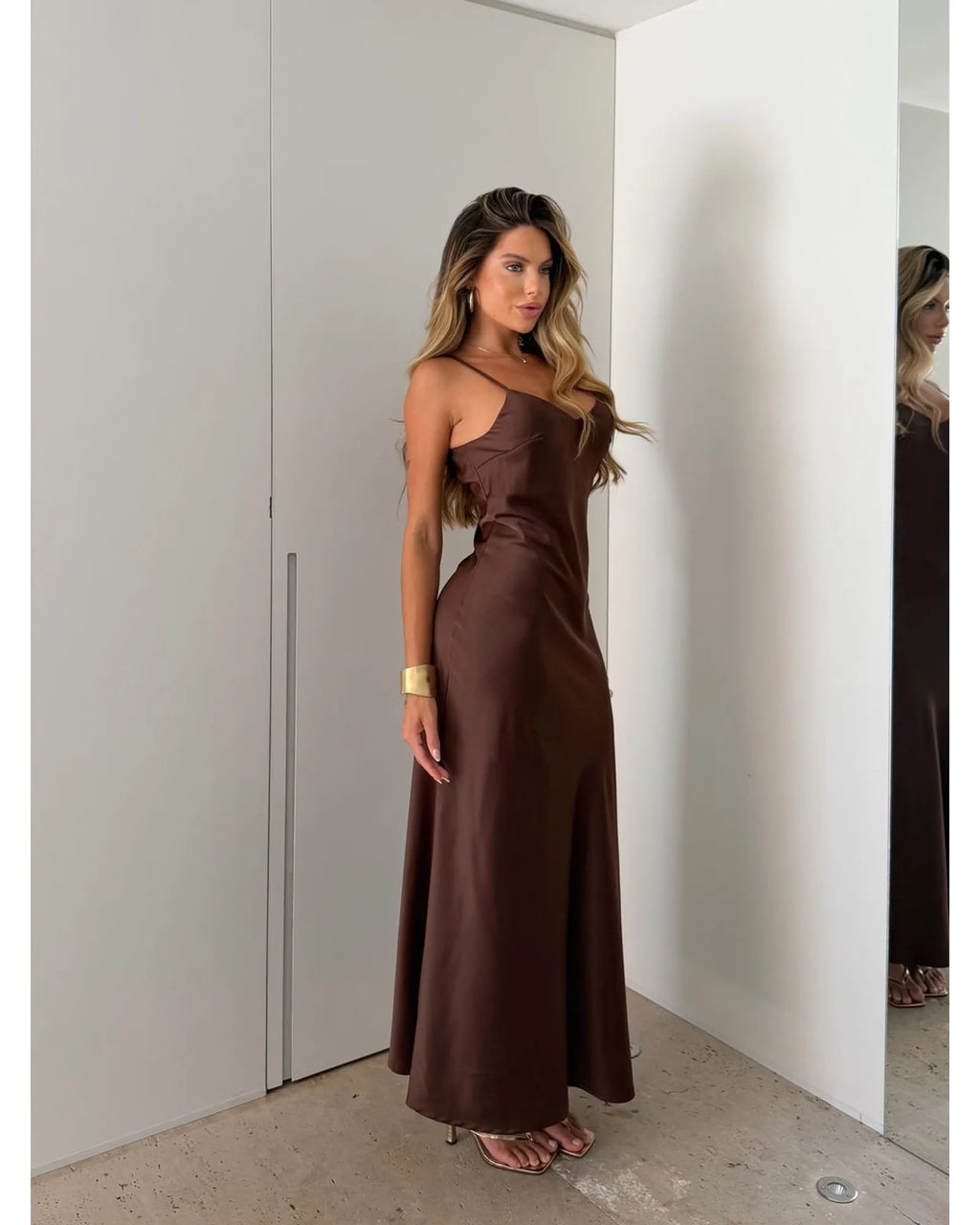 Vestido cetim Zaya