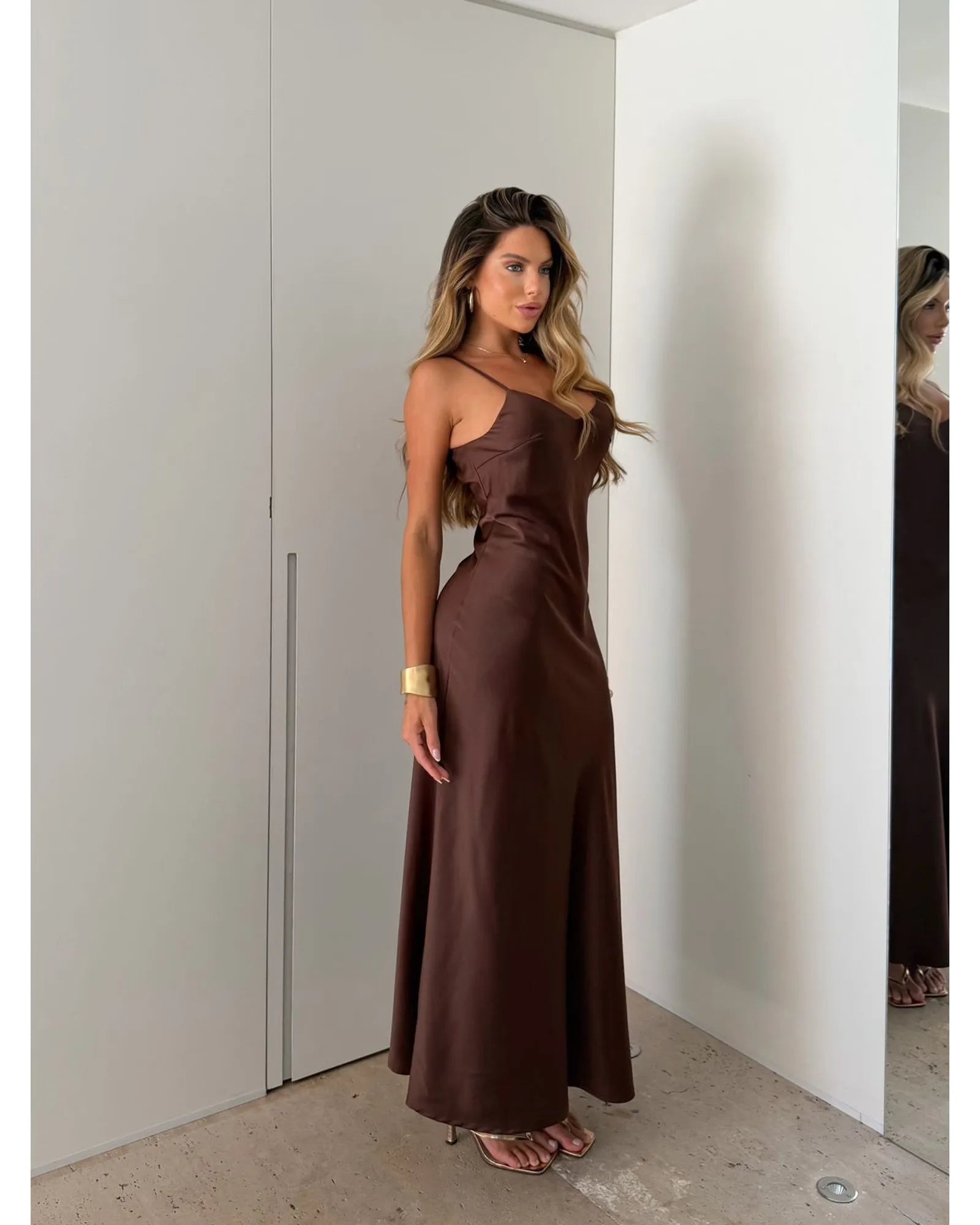 Vestido cetim Zaya