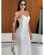 Vestido cetim Zaya