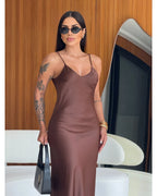 Vestido cetim Zaya