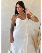Vestido cetim Zaya