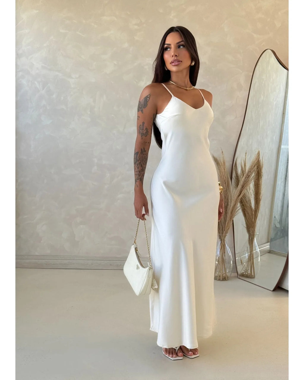 Vestido cetim Zaya