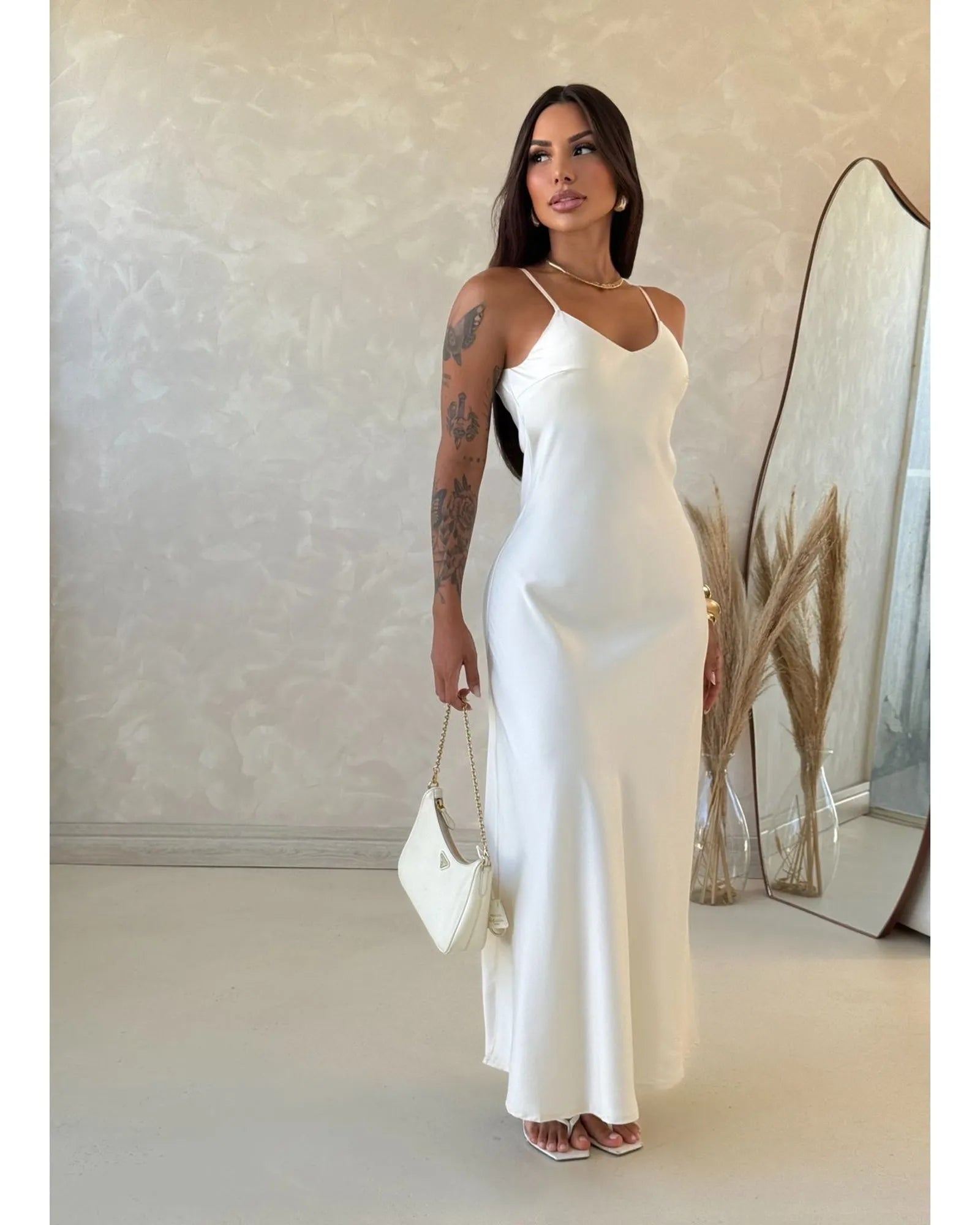 Vestido cetim Zaya