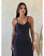 Vestido cetim Zaya