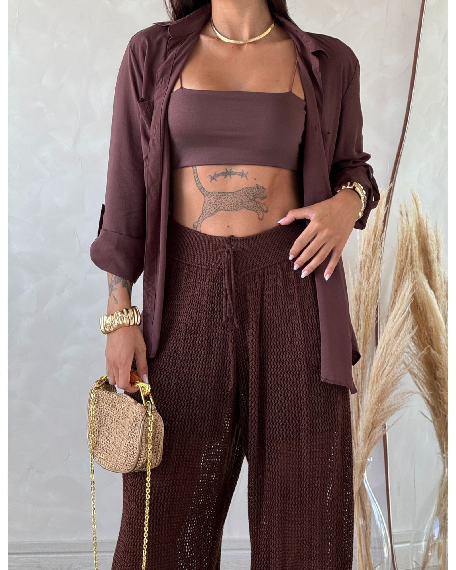 Conjunto flare flanelada