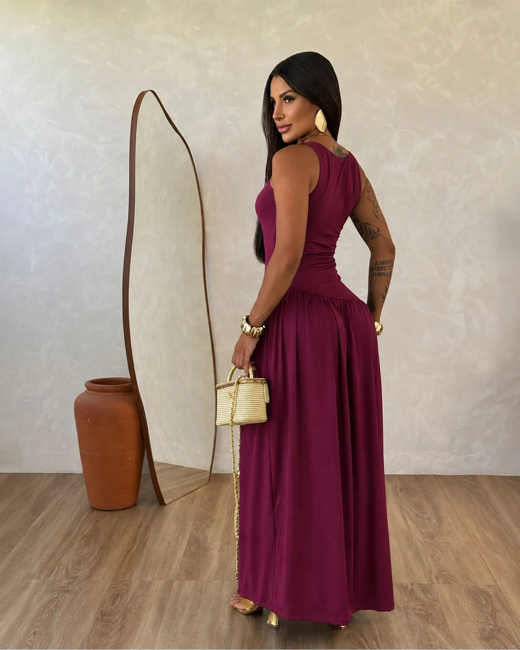 Vestido longo Romantic