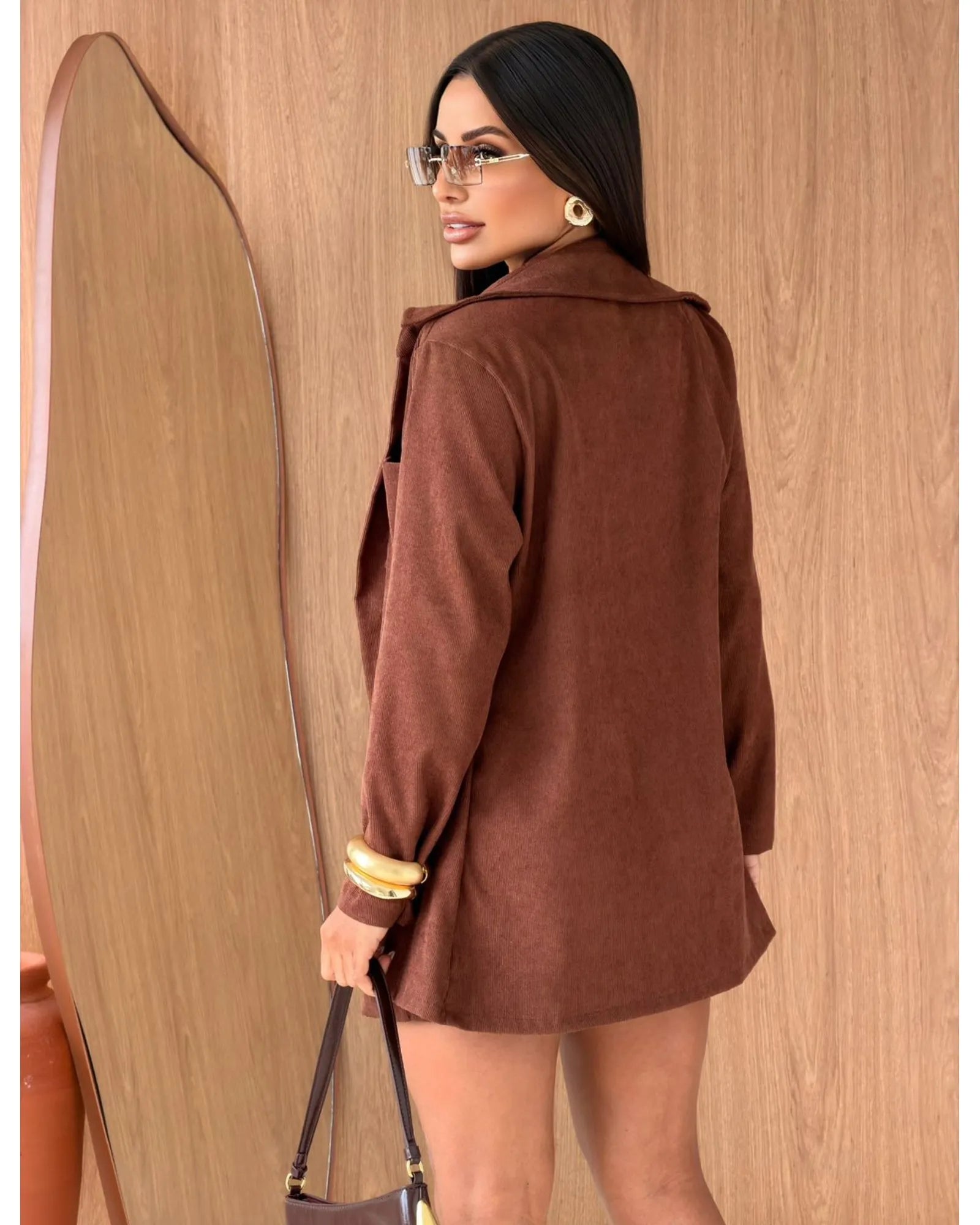 Conjunto blazer+short/saia Luanny