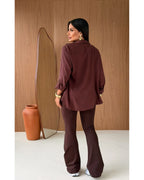 Conjunto flare flanelada