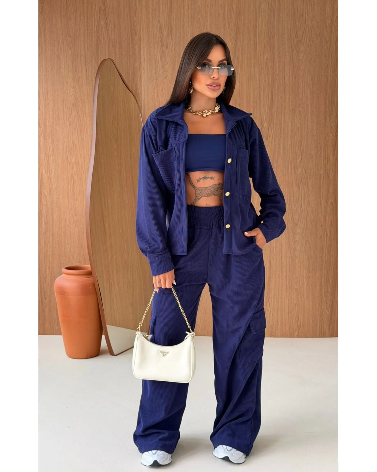 Conjunto (jaqueta+calça) Maíra